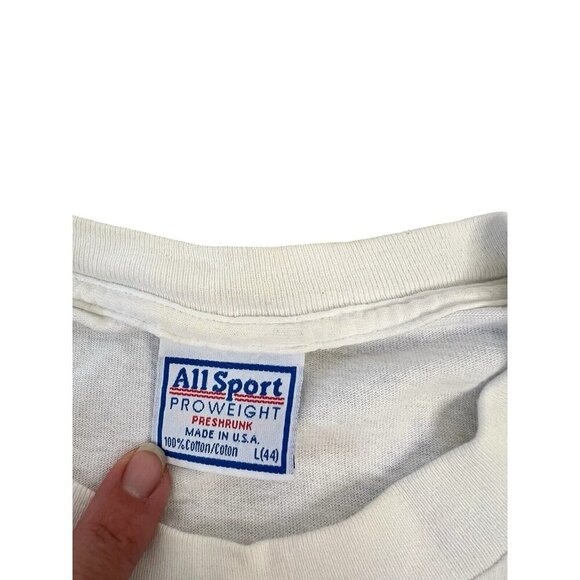 Vtg 90s Motocross Shirt Dirt Warrior Sand Blast’n Large Sprocket Gear Cook ‘93 - Picture 6 of 15